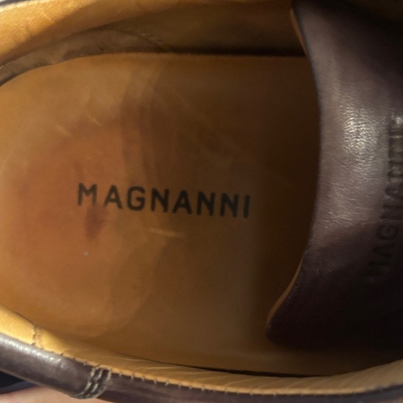 Magnanni Dark Brown Leather Sneakers - Picture 2 of 12